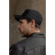 Motone ID-PATCH Trucker Cap - Curved Peak - Black Cotton - White on Black Logo Patch