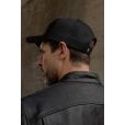 Motone ID-PATCH Trucker Cap - Curved Peak - Black Cotton - White on Black Logo Patch