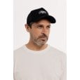 Motone ID-PATCH Trucker Cap - Curved Peak - Black Cotton - White on Black Logo Patch