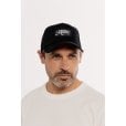 Motone ID-PATCH Trucker Cap - Curved Peak - Black Cotton - White on Black Logo Patch