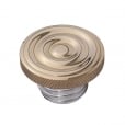 Motone Infinity Gas Cap - Brass Rippled Top - Aluminium Thread - Rippled