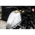 Motone Infinity Gas Cap - Brass Rippled Top - Aluminium Thread - Rippled