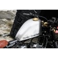 Motone Infinity Gas Cap - Brass Rippled Top - Aluminium Thread - Rippled