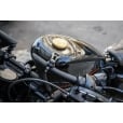 Motone Infinity Gas Cap - Brass Rippled Top - Aluminium Thread - Rippled