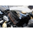 Motone Infinity Gas Cap - Brass Rippled Top - Aluminium Thread - Rippled