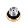 Motone Infinity Gas Cap - Brass Rippled Top - Aluminium Thread - Rippled