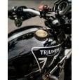 Motone Infinity Gas Cap - Brass Rippled Top - Aluminium Thread - Rippled