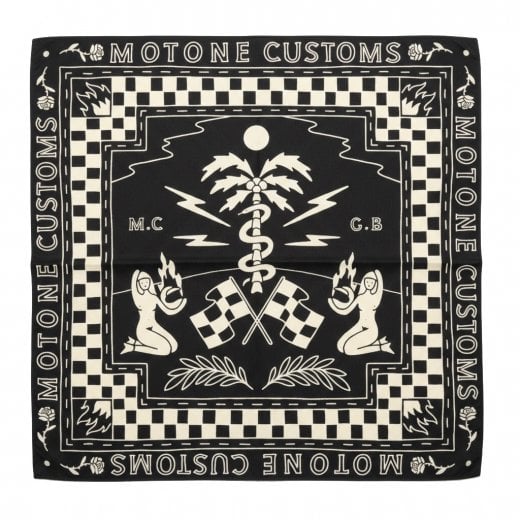 Motone Is this Real Life BANDANA - Black/Ecru