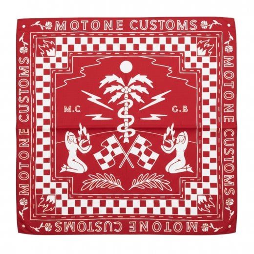 Motone Is this Real Life BANDANA - Red/White