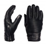 JAEGER - Motorcycle Riding Gloves - Aniline Leather - Black