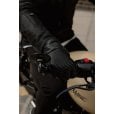 Motone JAEGER - Motorcycle Riding Gloves - Aniline Leather - Black