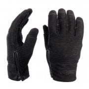JAEGER - Motorcycle Riding Gloves - Nubuck Leather - Black