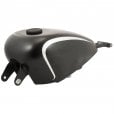 Motone JETSON Dished Low Profile Fuel Gas Cap - Billet Aluminium - Black