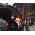 Motone LAMPREY - Under Seat Tail Light Mounts for OE Bobber Seat (use with 3in1 or T/S Lights)  - BRUSHED