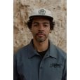 Motone LUCKY7 Cap - Flat Peak - Ecru and Green