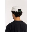 Motone LUCKY7 Cap - Flat Peak - Ecru and Green