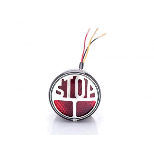 Motone Miller/Vincent STOP Light - Taillight Unit - Black Housing - LED