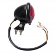 Motone Mini Bates Tail Light - Stainless Fixings - LED - BLACK