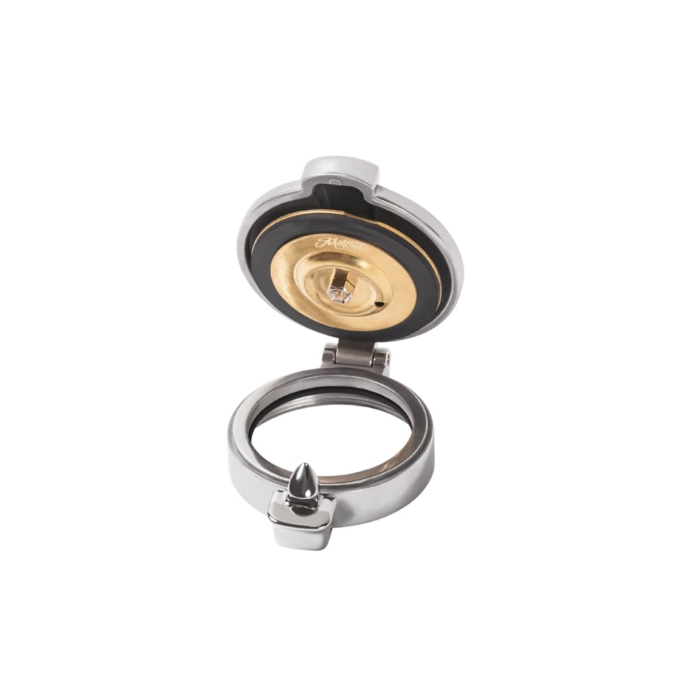 Ceandess Classic Fuel Tank Cap – 2 1/2" – Chrome – Fits Triumph, Norton, BSA – UK Made (82-3220 / F 3220)