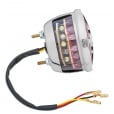 Motone Miller/Vincent Classic STOP - Taillight Unit - Polish STAINLESS Housing - LED