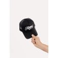 Motone OG Trucker Cap - Curved Peak - Black Cotton - White Logo