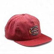 OLD SPARKY Cap - Flat Peak - Washed Cotton RED
