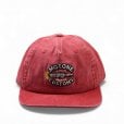 Motone OLD SPARKY Cap - Flat Peak - Washed Cotton RED