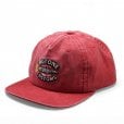 Motone OLD SPARKY Cap - Flat Peak - Washed Cotton RED