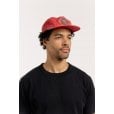 Motone OLD SPARKY Cap - Flat Peak - Washed Cotton RED