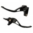 Motone PIKE Brake and Clutch Lever Set - Triumph - Adjustable - Billet Aluminium Black