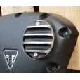 Motone Points ACG Cover/Badge - Ribbed - Black/Polished Rib Contrast Finish