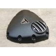 Motone Points ACG Cover/Badge - Ribbed - Black/Polished Rib Contrast Finish