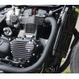 Motone Points ACG Cover/Badge - Ribbed - Black/Polished Rib Contrast Finish
