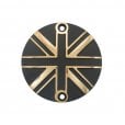 Motone Points ACG Cover/Badge - Union Jack - 2 Tone Brass & Black