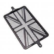 Billet Radiator Guard Kit - Union Jack - Black Wide (Bobber/Speedmaster)