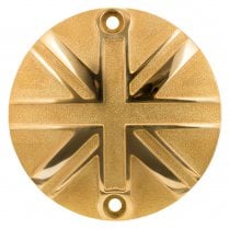 Clutch Badge - Union Jack - Solid Brass 