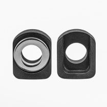 Forged Aluminium Chain Adjuster Block Kit - BLACK