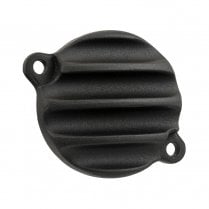 Honda CB350 Engine Oil Cover - Ribbed - BLACK