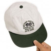 LUCKY7 Cap - Flat Peak - Ecru and Green