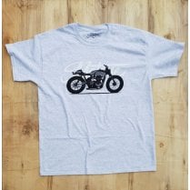 Motone x Brusco Cafe Racer T-Shirt - Ash Grey