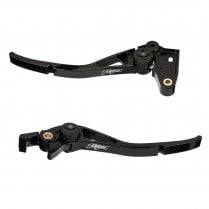 PIKE Brake and Clutch Lever Set - Triumph - Adjustable - Billet Aluminium Black
