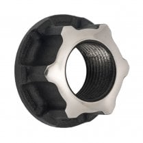The Gaffer - Rear Axle Nut - Titanium - Contrast Polished