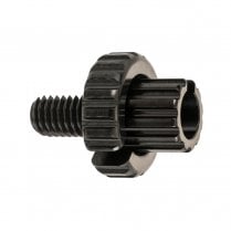 TWISTER Titanium Clutch Cable Adjuster - BLACK  - M8x1.25x18 