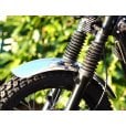 Motone Raceblade Front Mudguard/Fender - Polished Aluminium - LC Bikes