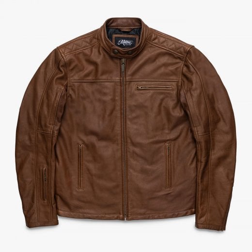 Motone Revolver Leather Jacket (Tobacco)