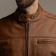 Motone Revolver Leather Jacket (Tobacco)