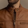 Motone Revolver Leather Jacket (Tobacco)