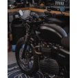 Motone Ribbed/Finned Clutch/Primary Side Engine Case Cover - Black