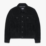 ROUGHNECK Reverse Suede Trucker Jacket (Black)