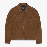 ROUGHNECK Reverse Suede Trucker Jacket (Otter Brown)